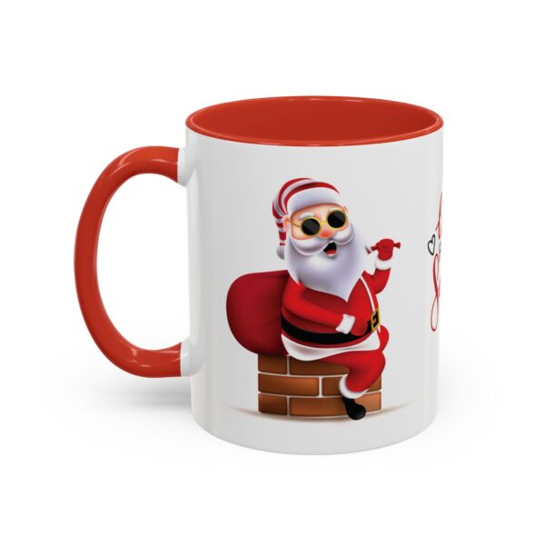Cool Santa 11oz Ceramic Mug with 'Love Santa' Design - Image 3