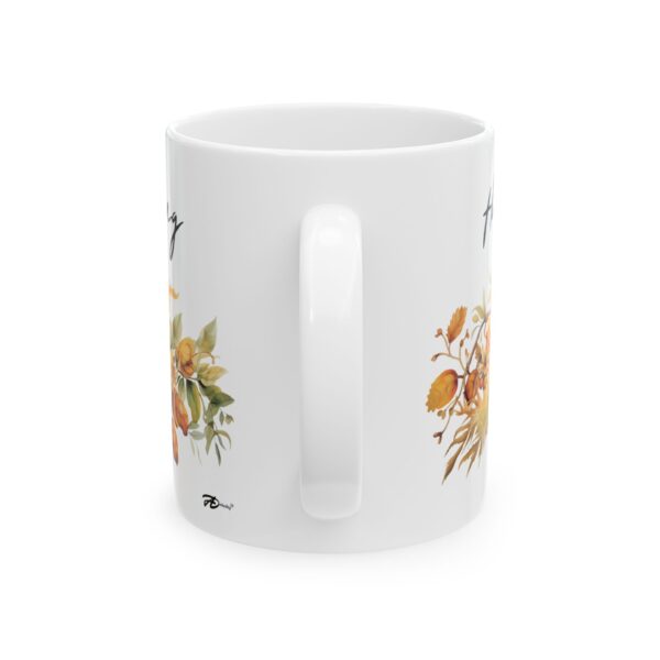 Warm Fall Wishes 11oz Thanksgiving Ceramic Mug – Great Gift Idea - Image 3