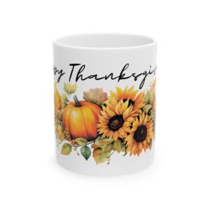 Warm Fall Wishes 11oz Thanksgiving Ceramic Mug – Great Gift Idea
