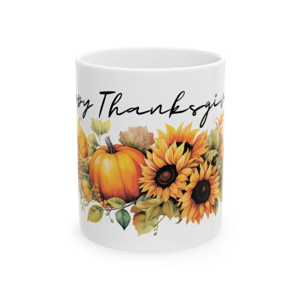 Warm Fall Wishes 11oz Thanksgiving Ceramic Mug – Great Gift Idea