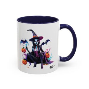 Creepy Halloween Mug -11oz Ceramic Cup with Vibrant Design and Glossy Finish