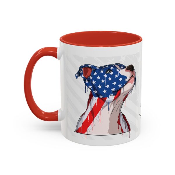 Patriotic 11oz Independence Day Mug – Show Your American Pride Pitbull Dog - Image 3