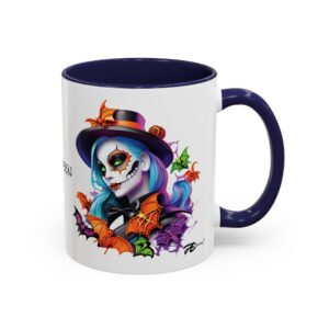 Witch's Brew Ceramic Mug Halloween - 11oz Glossy Accent Cup with Vibrant Color Contras