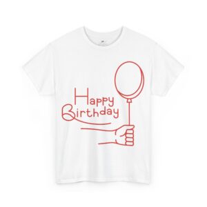 Celebrate in Style: Fun Graphic Cotton T-Shirt for Birthdays