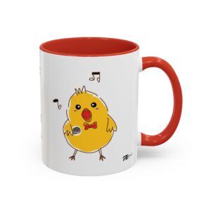 Easter Ceramic Mug – Cute Chick & Colorful Eggs Graphic for Spring Mornings