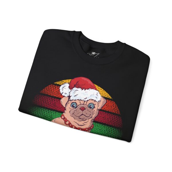Best Christmas Pug Dad Ever Unisex Sweatshirt – Funny Holiday Gift for Dog Lovers - Image 3