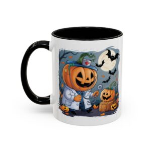 Halloween Doctor Pumpkin– 11oz Spooky Ceramic Mug, Perfect for True Halloween Fans