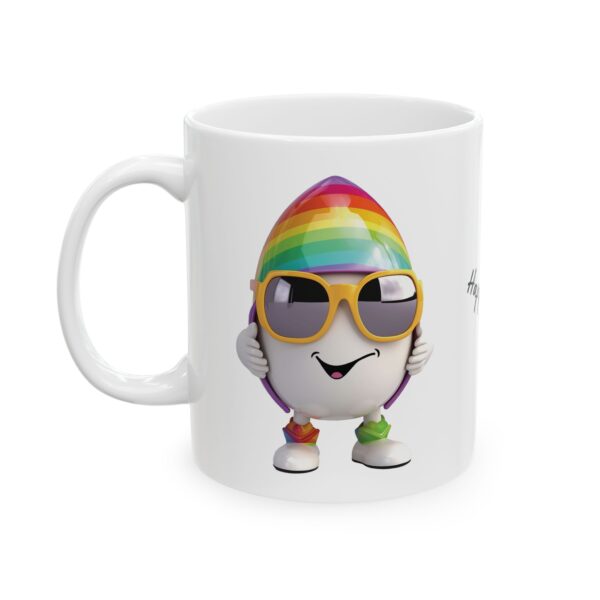 Easter Egg Hunt White Mug – Celebrate Spring with This Charming Eggs Design - Image 2