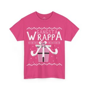 Funny "Gangsta Wrappa" Christmas Cotton T-Shirt