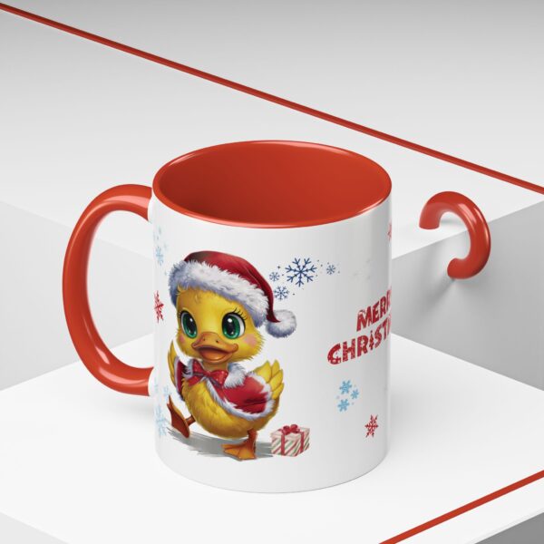 Adorable Christmas Ducklings in Santa Hats – Festive 11oz Ceramic Mug for Holiday Joy - Image 6