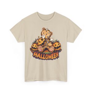 Teddy Bear Pumpkin Halloween T-Shirt 100% Cotton Unisex