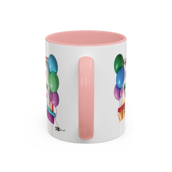 Happy Birthday To You - 11oz Birthday Mug with Colorful Balloon Design - Image 4
