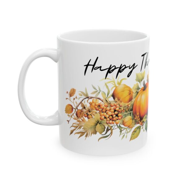 Warm Fall Wishes 11oz Thanksgiving Ceramic Mug – Great Gift Idea - Image 2