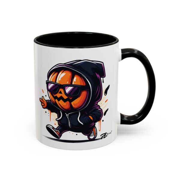 Cool Graffiti Pumpkin Decor - Ideal for Halloween Lovers– 11oz Spooky Ceramic Mug