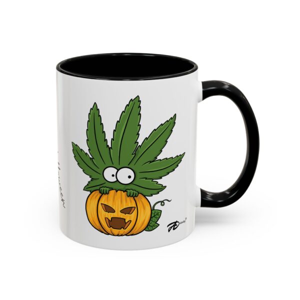 11oz Halloween Weed Ceramic Mug – Bring Spooky Elegance to Your Sips - Image 2