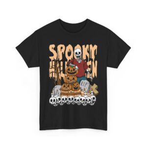 Spooky Mascot Halloween T-Shirt 100% Cotton Unisex - Funny Classic Tee