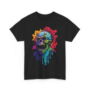 Zombie Cartoon Splash Halloween T-Shirt 100% Cotton Unisex