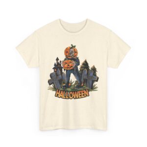 Zombie Pumpkin Halloween T-Shirt 100% Cotton Unisex