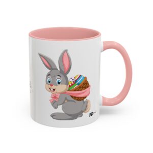 Colorful Easter Bunny Ceramic Mug – Perfect for Your Festive Morning Coffee
