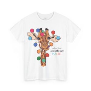 Make This Christmas Magic Giraffe T-Shirt – Fun Holiday Cotton Tee