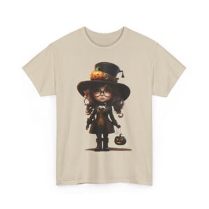 Steampunk Girl Pumpkins Halloween T-Shirt 100% Cotton Unisex