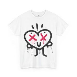 Graffiti Funny Heart with Smile Face! T-Shirt – Valentine’s Day Edition