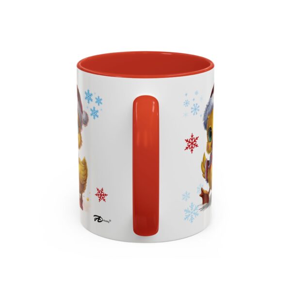 Adorable Christmas Ducklings in Santa Hats – Festive 11oz Ceramic Mug for Holiday Joy - Image 4