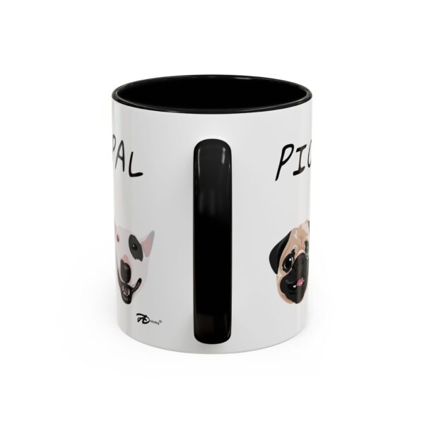 11oz Ceramic Mug with Cute Cartoon Dog Faces – Pug, Boston Terrier, Beagle, and Bull Terrier Designs for Dog Lovers - Image 4