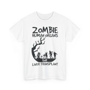 Zombie Human Organs Halloween T-Shirt 100% Cotton Unisex