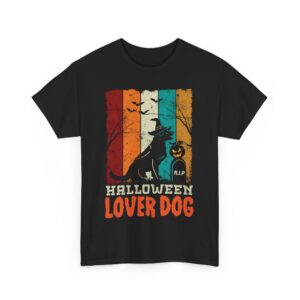 Halloween Lover Dog T-Shirt 100% Cotton Unisex - Spooky Classic Tee