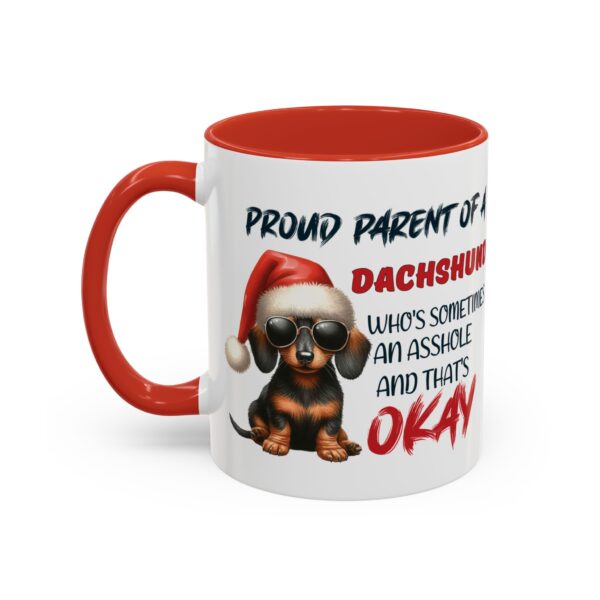 Christmas Dachshund Mug for Proud Dog Parents - Naughty & Nice Humor - Image 3