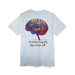 Outsmarting My Algorithm Shirt | Puzzle Brain T Shirt | Smart Graphic Tee | Unisex Polyester Shirt | Nerdy Gift Idea | Tech Style Tee