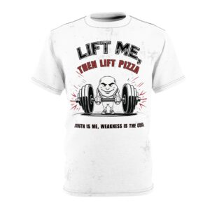 Pizza & Fitness Humor Unisex Tee: Funny Gym Shirt, Great Gift for Workouts
