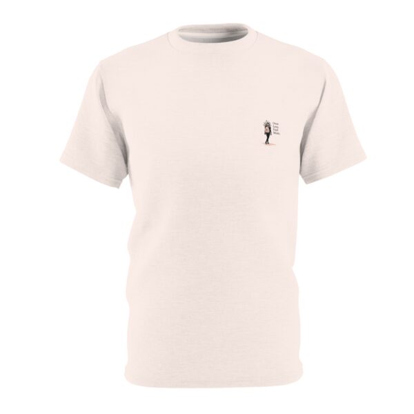 Minimalist Graphic T Shirt | Own Less Feel More Tee | Floral Backpack Design | Mindful Aesthetic Shirt | Lightweight Unisex Top - Image 2
