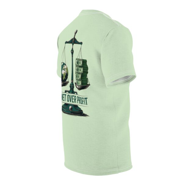 Planet Over Profit Shirt | Eco Awareness T Shirt | Climate Change Graphic Tee | Unisex Polyester Shirt | Environmental Activist Top - Image 5
